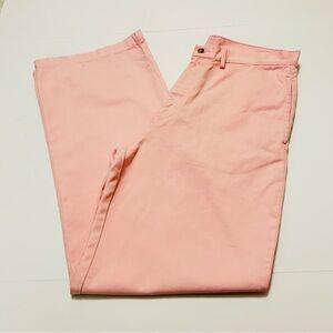 Anthropologie Teri Wide Leg Chino Denimist Light Pink Jeans SZ: 12